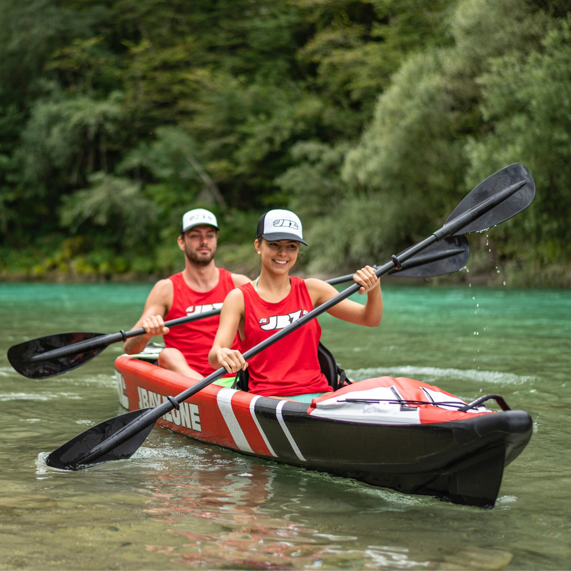 Kayak 425 gonfiabile 2 posti JBay con accessori 14/21