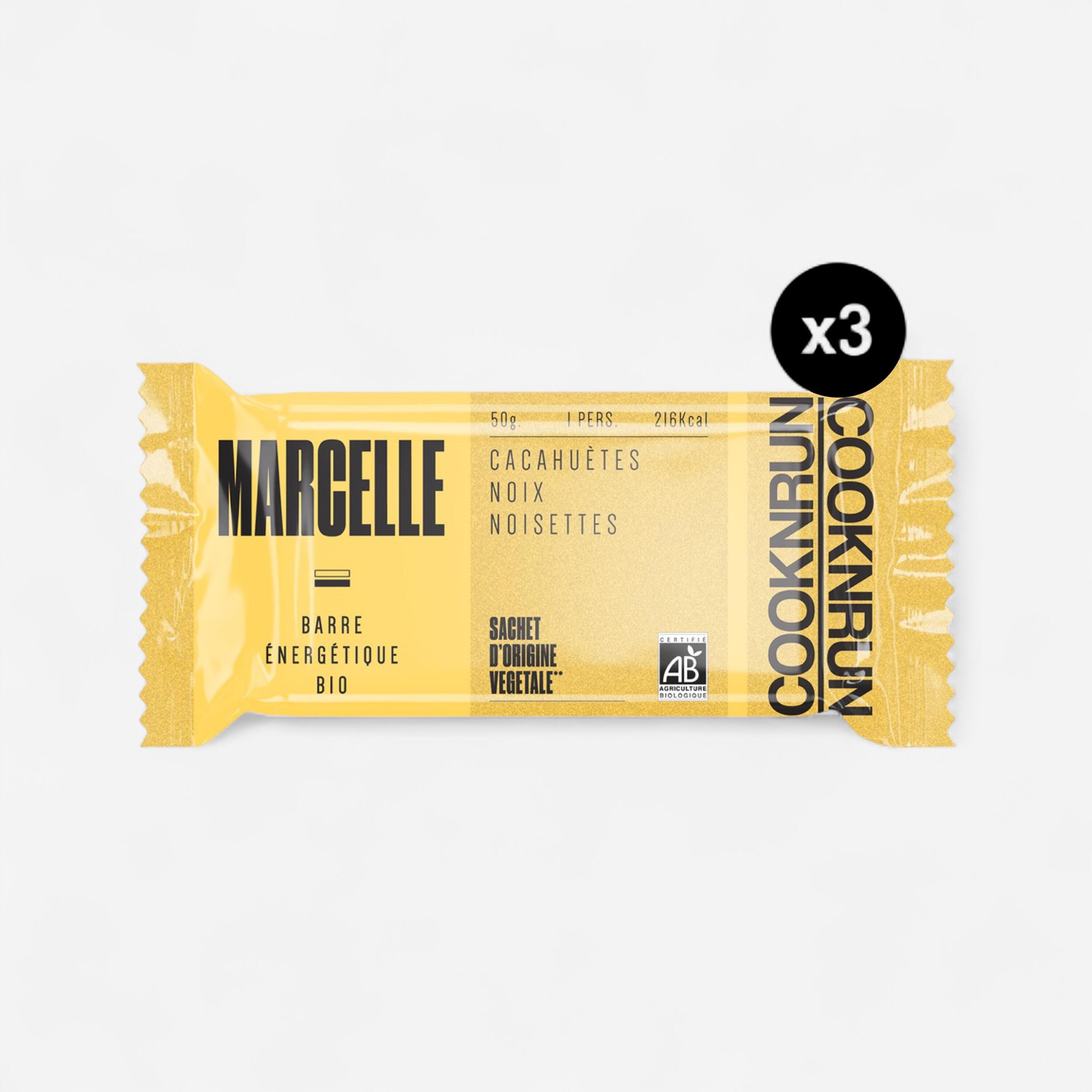 Barre énergétique bio cacahuètes noix et noisettes, 3 x 50g 2/2