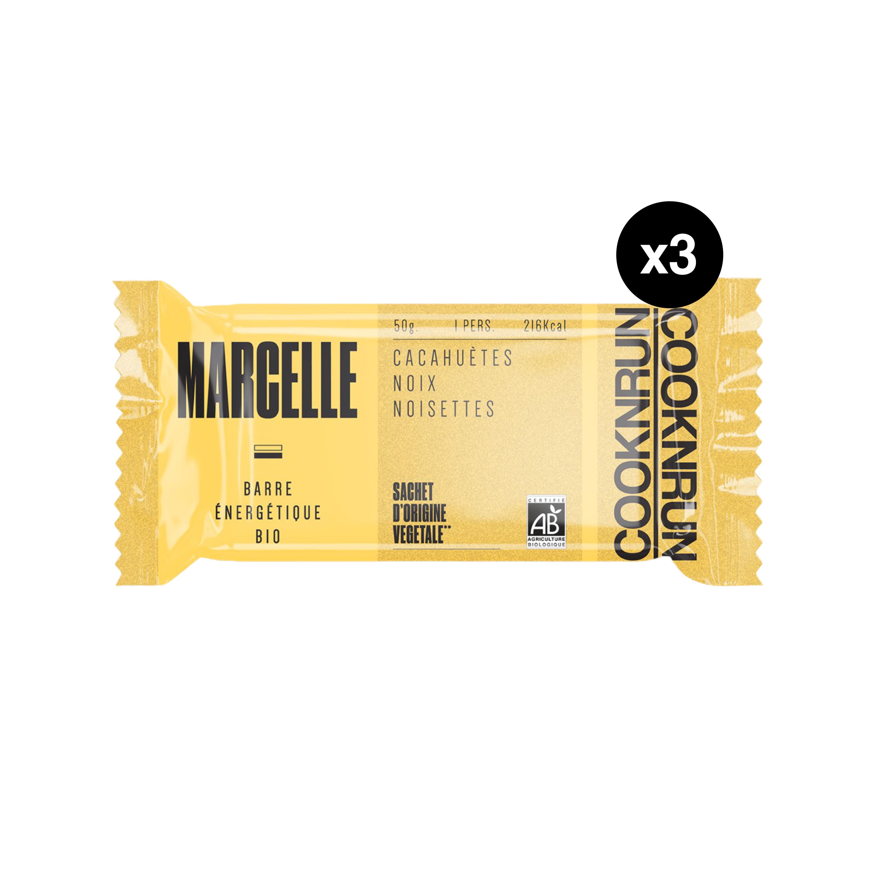 Cooknrun - Barre Énergétique Bio Marcelle Cacahuètes Noix Et Noisettes, 3 X 50g - Barre Énergétique - Nutrition Et Soin - - Taille Unique - Decathlon