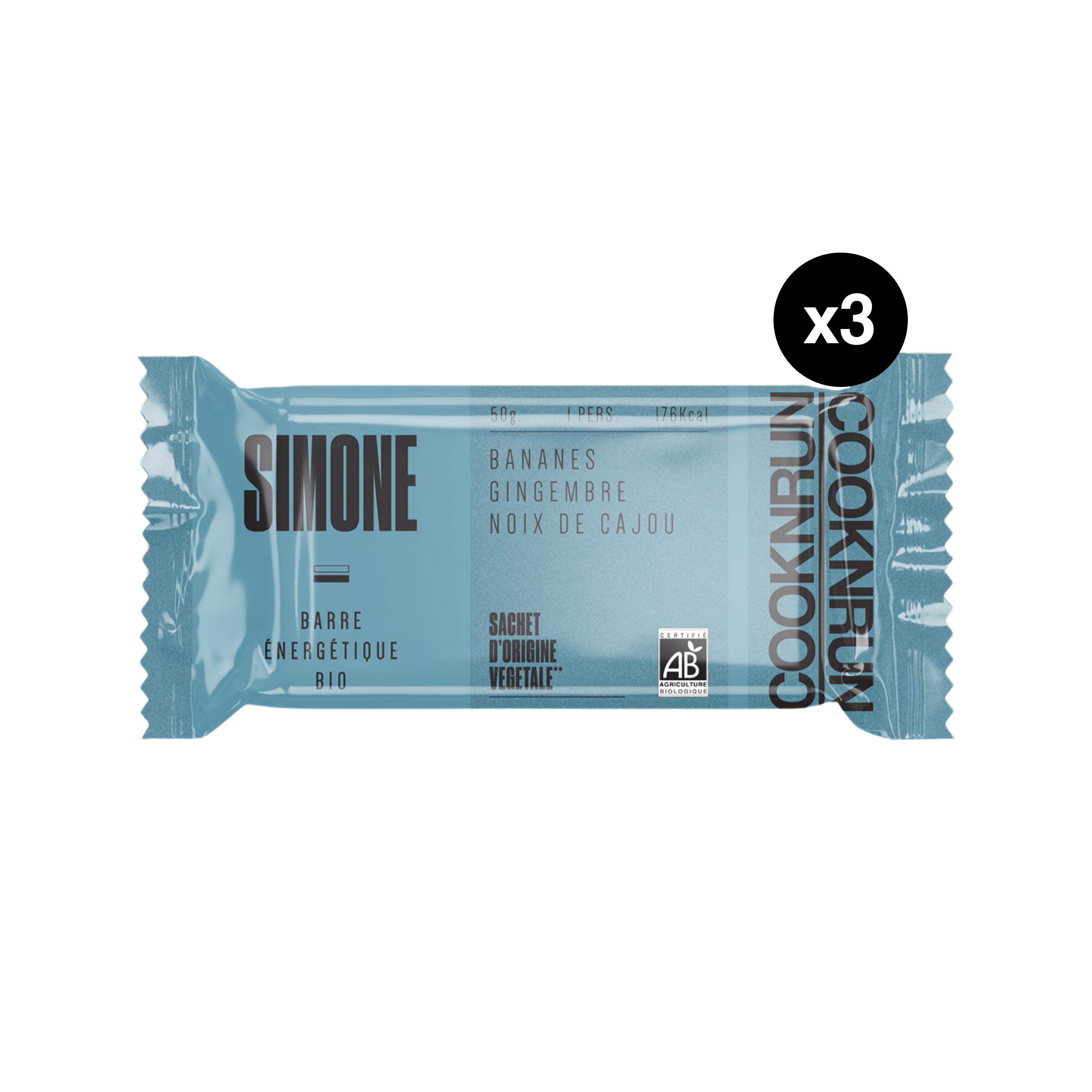 Cooknrun - Barre Énergétique Bio Simone Banane Et Gingembre, 3 X 50g - Barre Énergétique - Nutrition Et Soin - - Taille Unique - Decathlon
