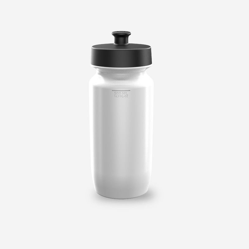 Bidon velo ESSENTIAL 550ml blanc pour les clubs et collectivites Decathlon Pro