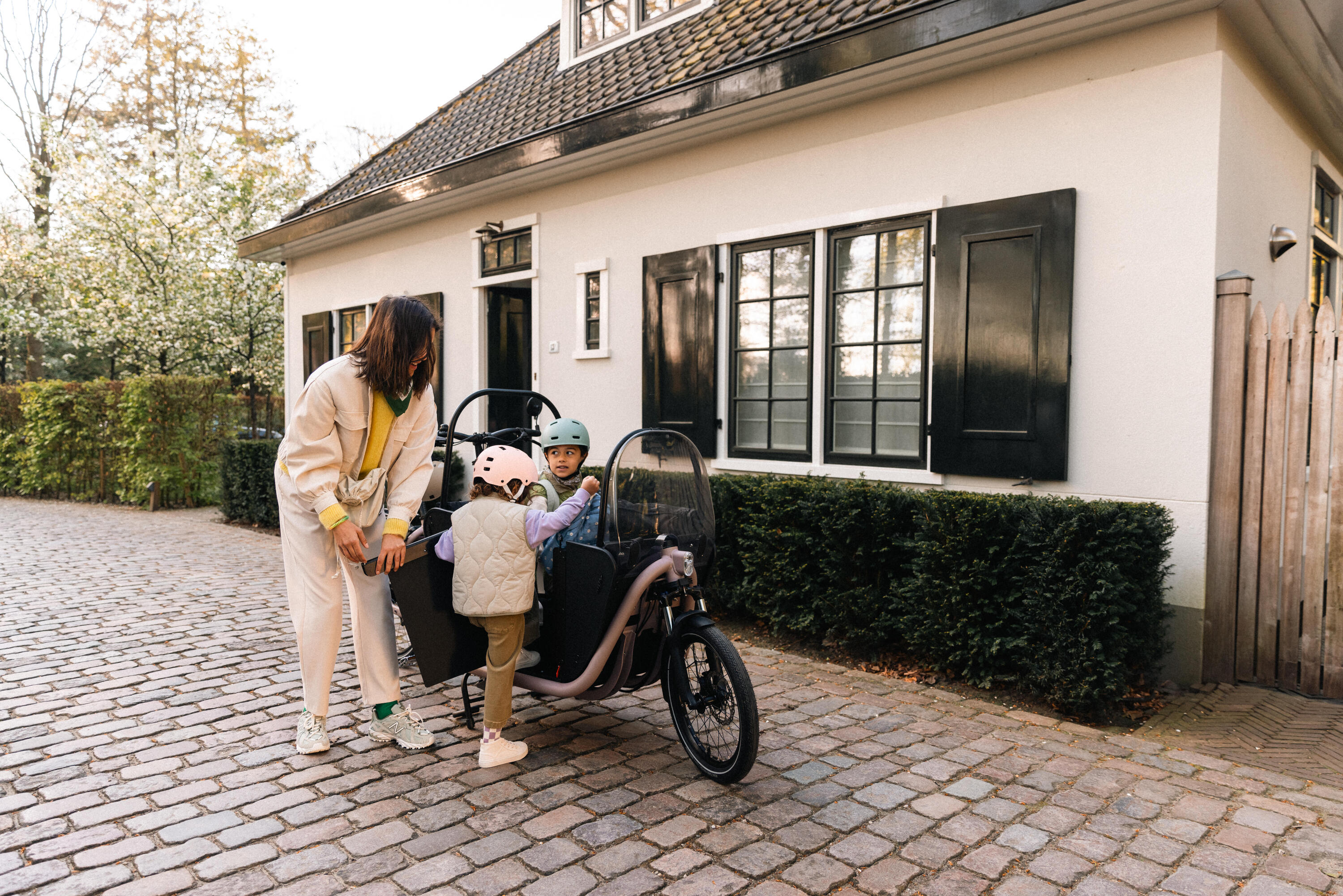 Velo cargo electrique biporteur famille f900e jaune 18/29