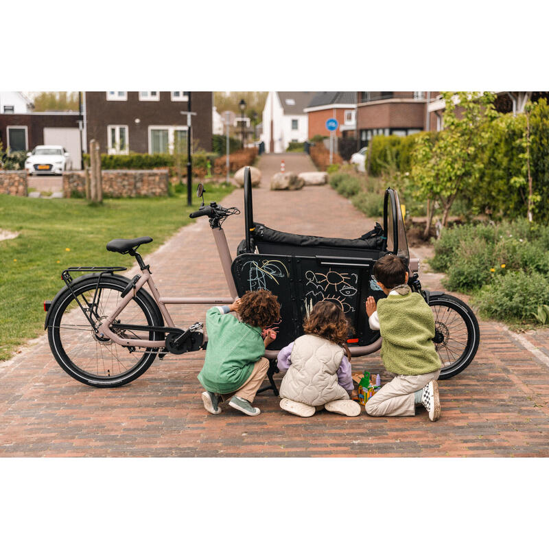 E-Lastenfahrrad Cargo Bike Long John F900E Family taupe 