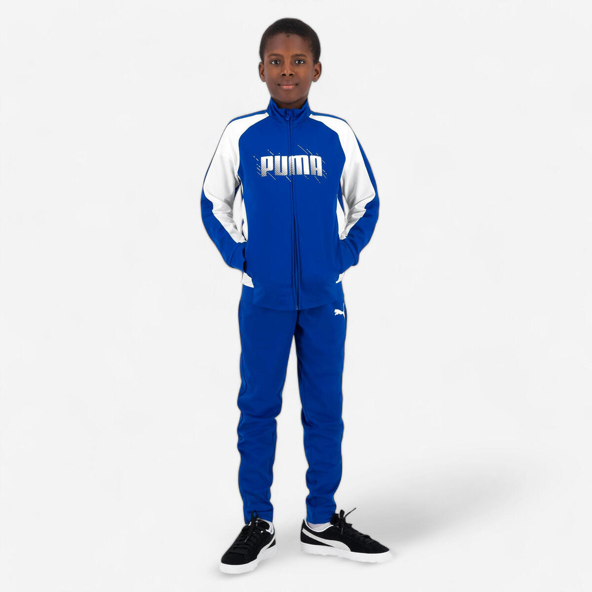 Ensemble survêtement Puma enfant - bleu et blanc