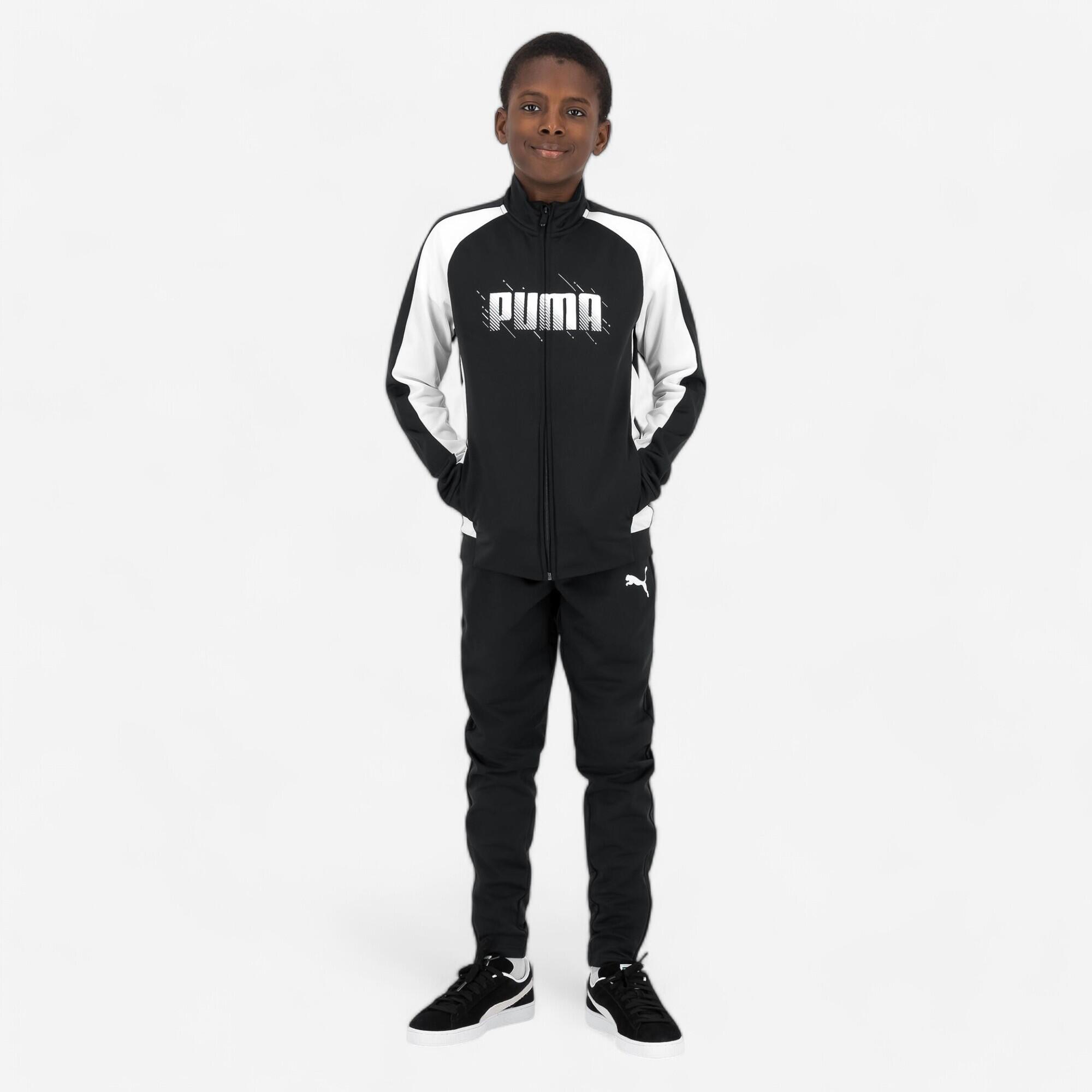 Detská športová súprava Puma čierno-biela 140 cm