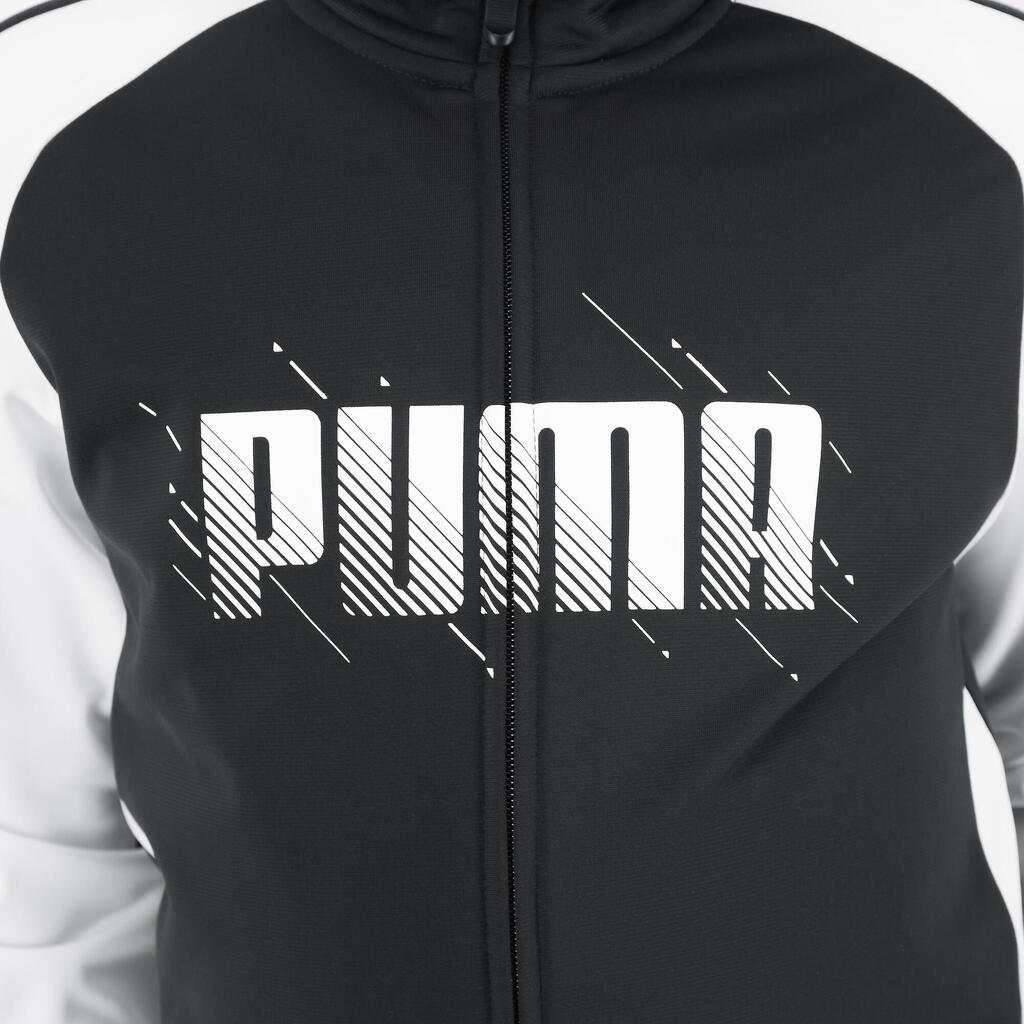 Puma Trainingsanzug Kinder - schwarz/weiss