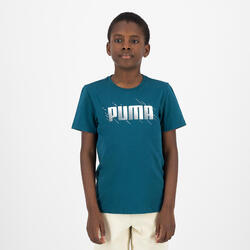 T-shirt imprimé Puma enfant - vert