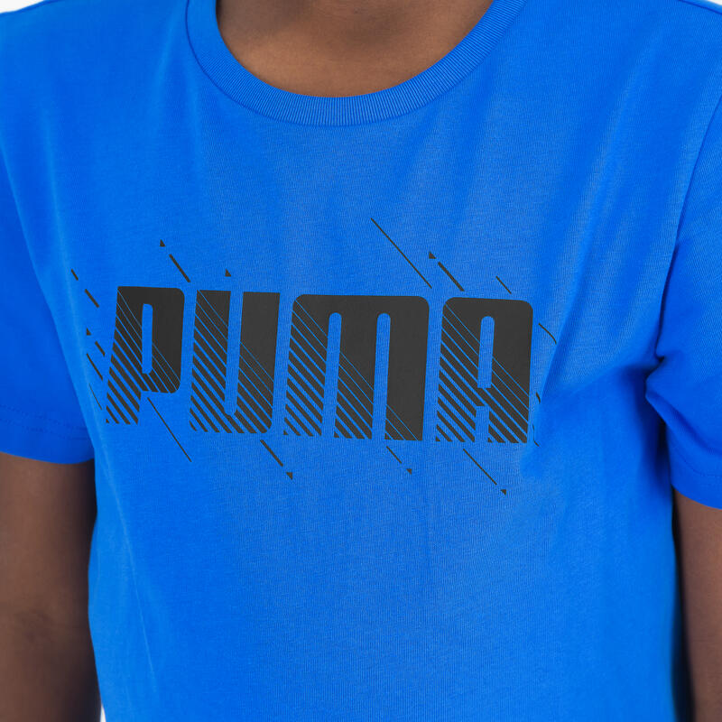 T-shirt imprimé Puma enfant - bleu