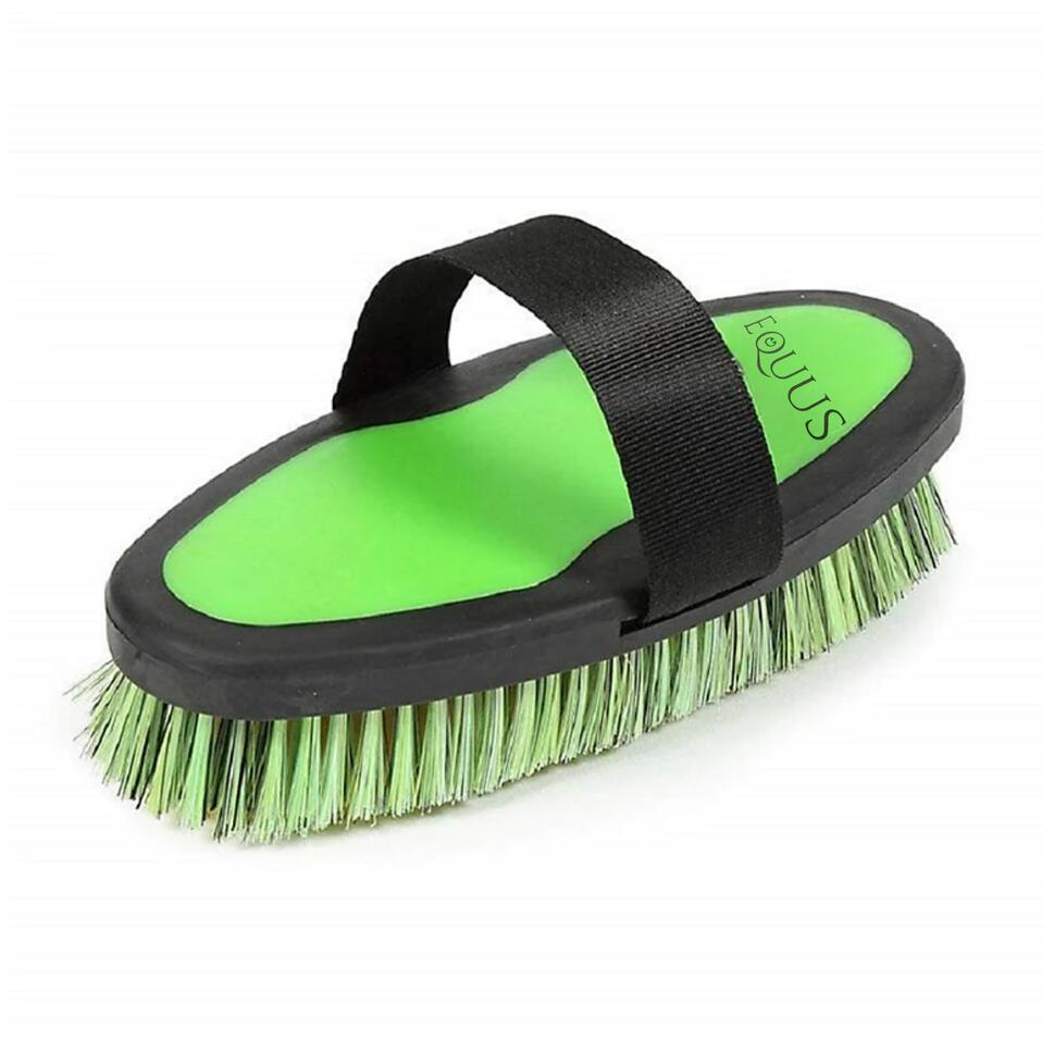 Szczotka z gąbką Equus Spongie Green