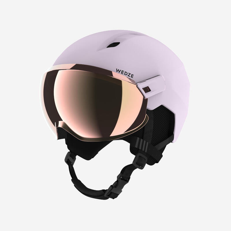 Casque de ski avec visière adulte - PST 550 lilas