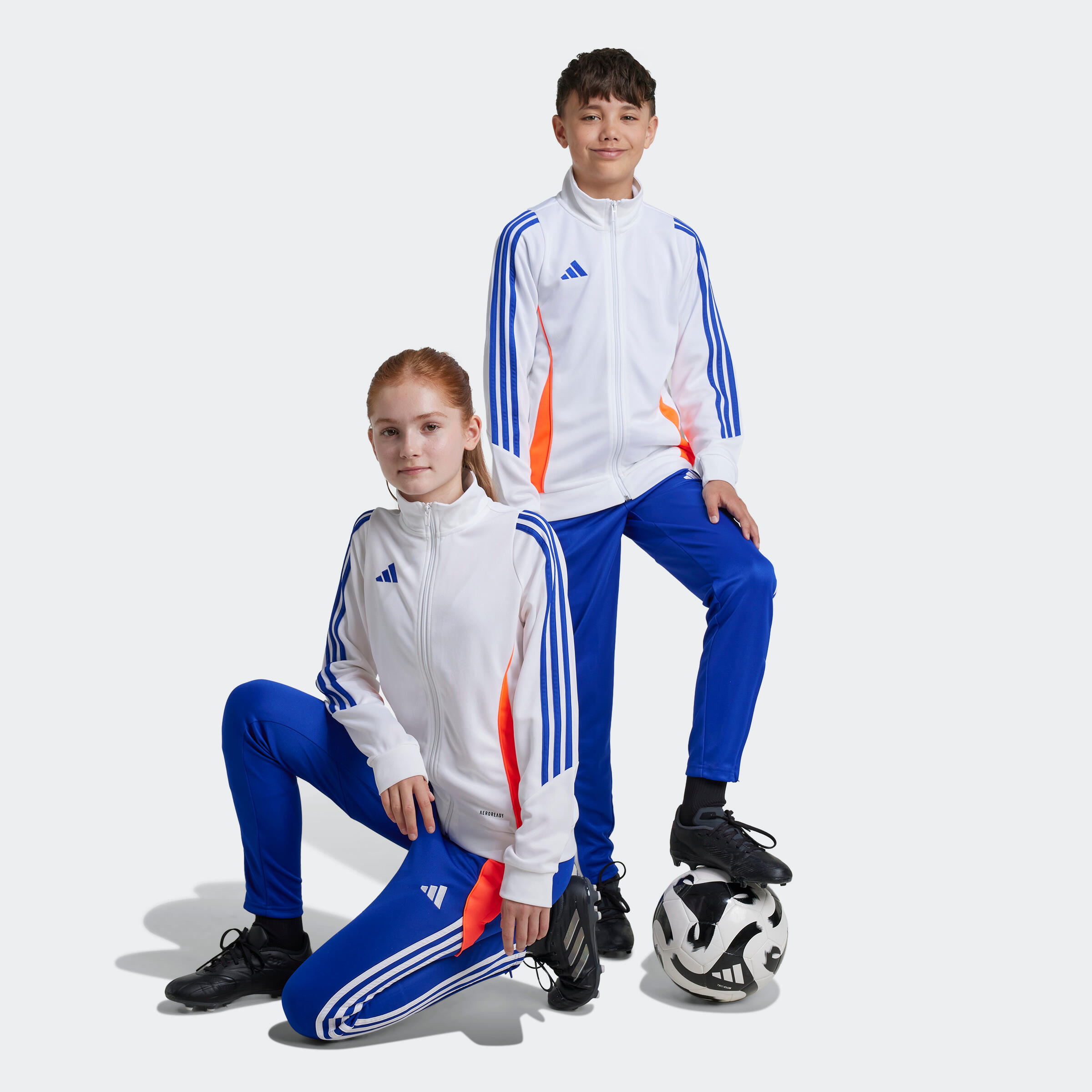 Kinder Fussball Trainingshose ADIDAS Tiro 24 blau ADIDAS Decathlon