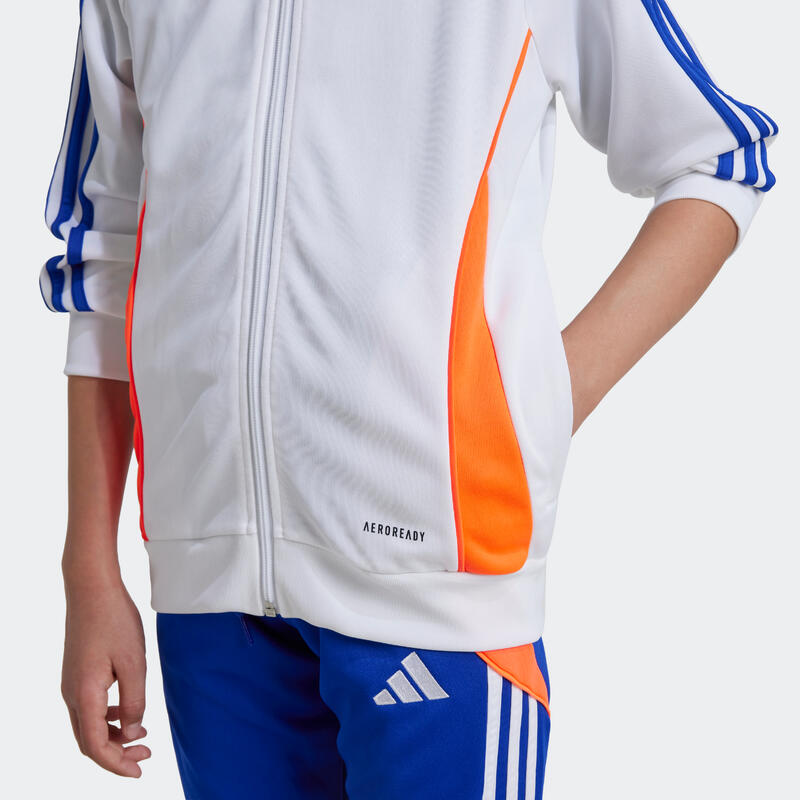 Kinder ADIDAS Trainingsjacke Tiro 24 weiss