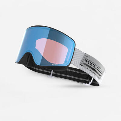 Maschera sci e snowboard adulto/bambino 900 CILINDRICA S1 bianca