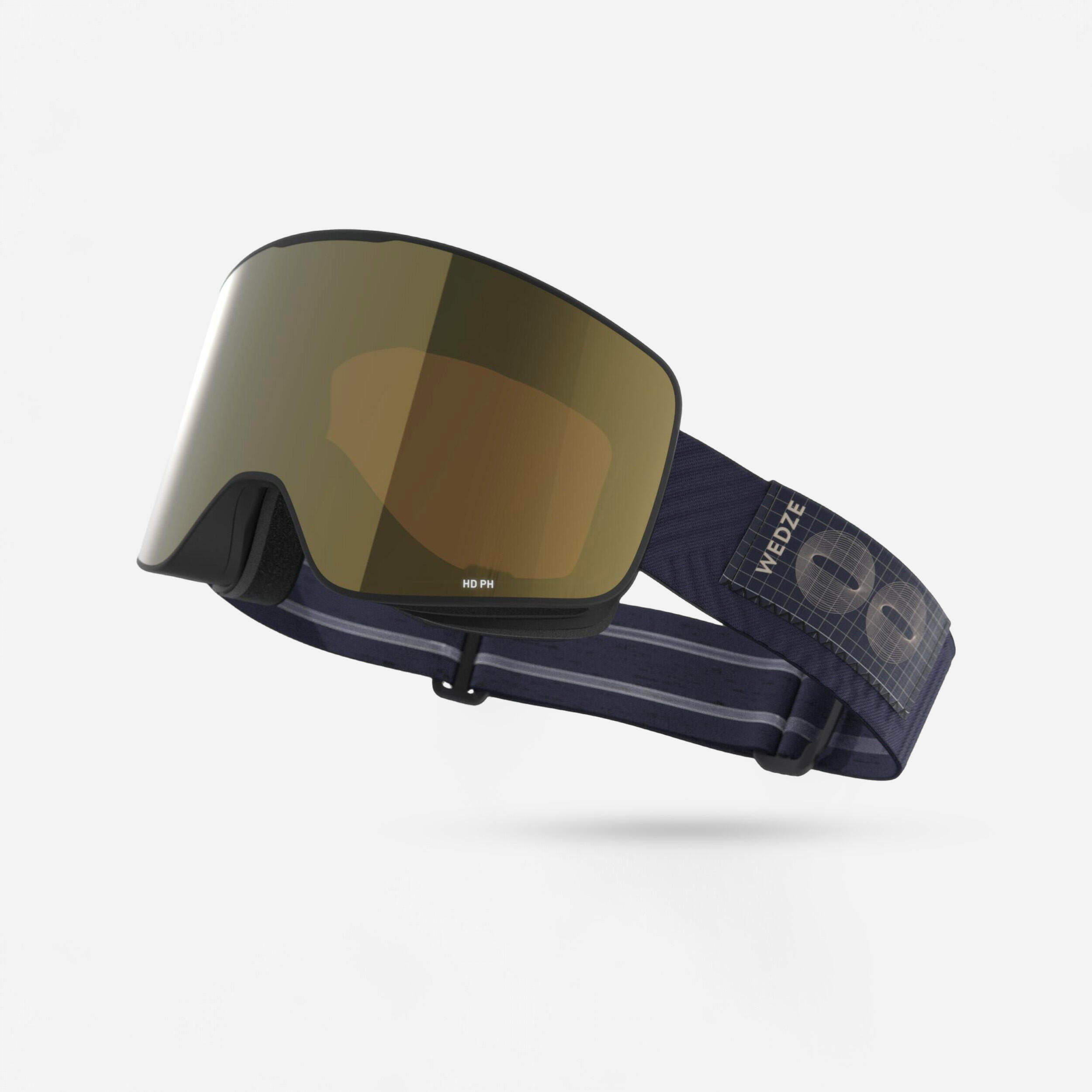 WEDZE Maschera da sci fotocromatica intercambiabile G 900 HD CILINDRICA blu