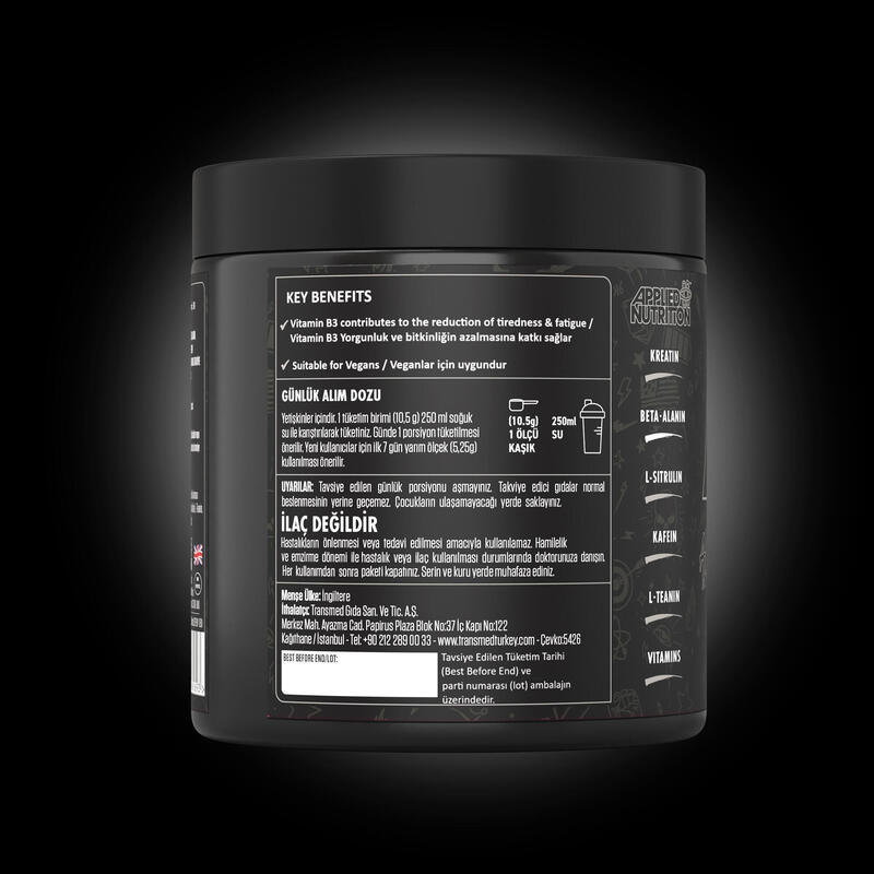 ABE PRE-WORKOUT YEŞİL ELMA, 315 G