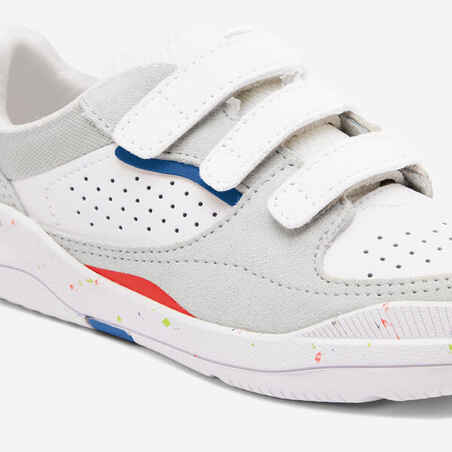 Kids' Rip-Tab Shoes Playventure City - White/Blue/Red