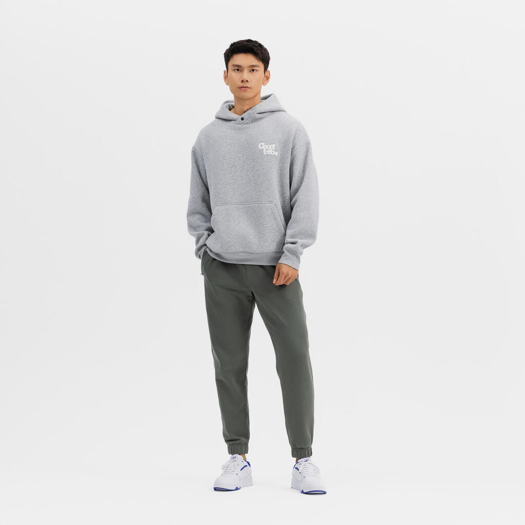 Pantalon d’Entraînement Zippé pour Homme 500 - Vert Kaki