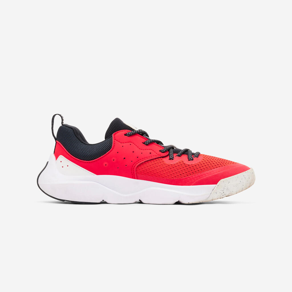 Kids' Unisex Multisports Lightweight Lace-Up Shoes Playful Fast - Red