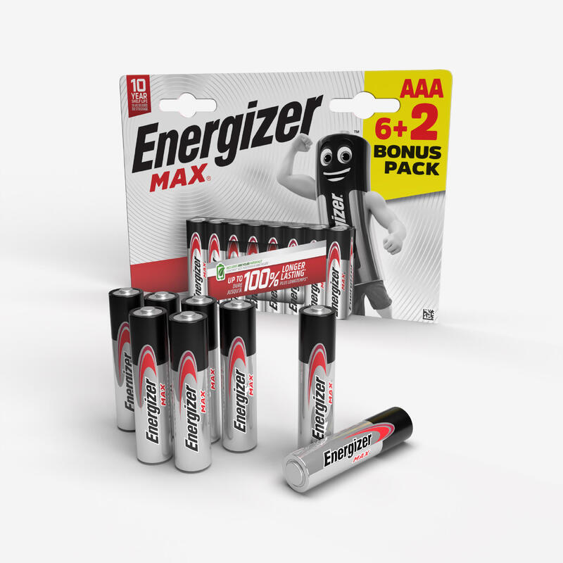 Alkáli elem, AAA, LR03, 6+2 db - Energizer