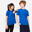 Camiseta Niños Unisex Azul Algodón