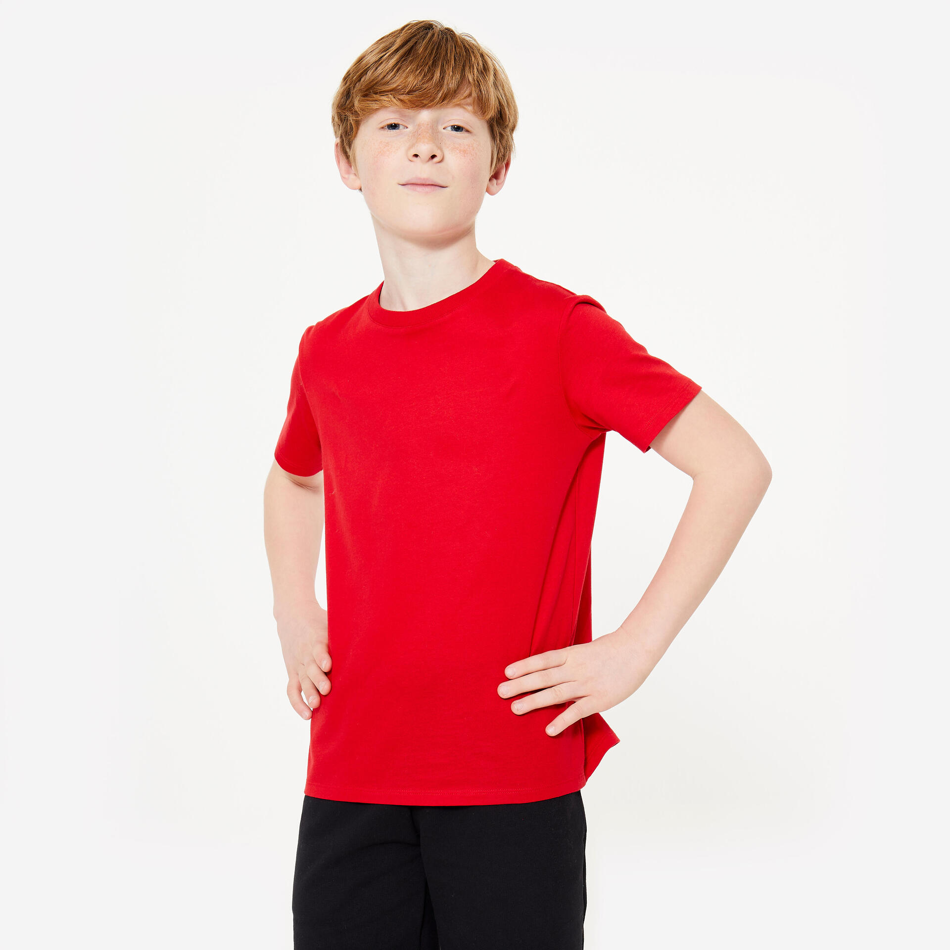 Kids' Unisex Cotton T-Shirt Red