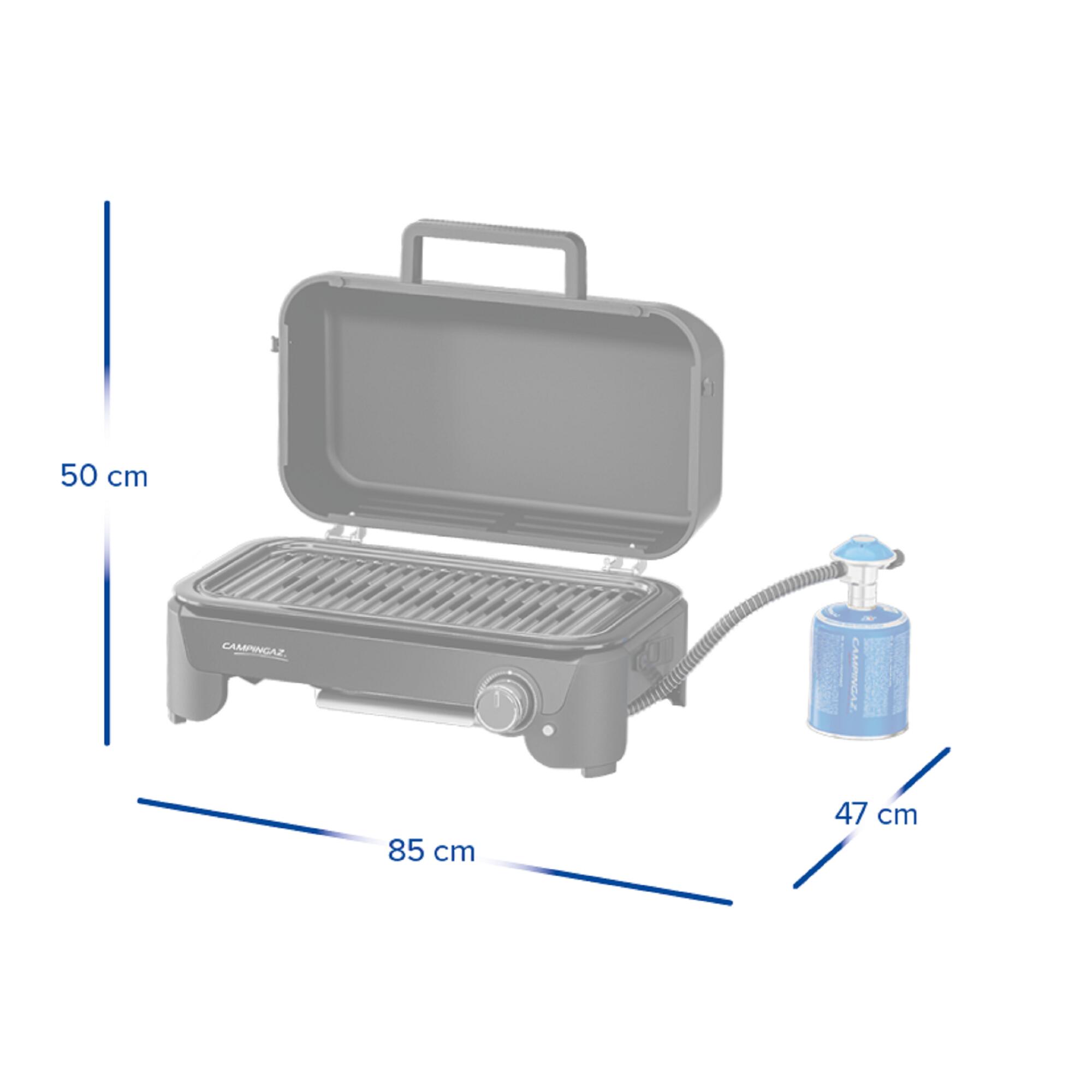 Barbecue Camping Portable Gaz Butane/propane - Avec Sac Transport, Grille, Pince (noir) - 11