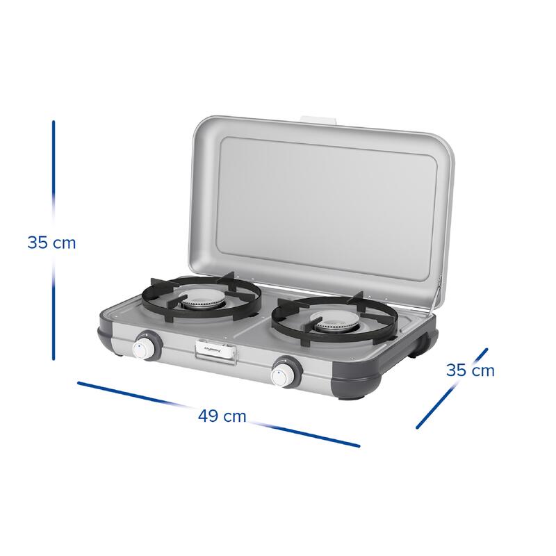 Fornello da campeggio a gas 2 fuochi Campingaz Kitchen Kit CV