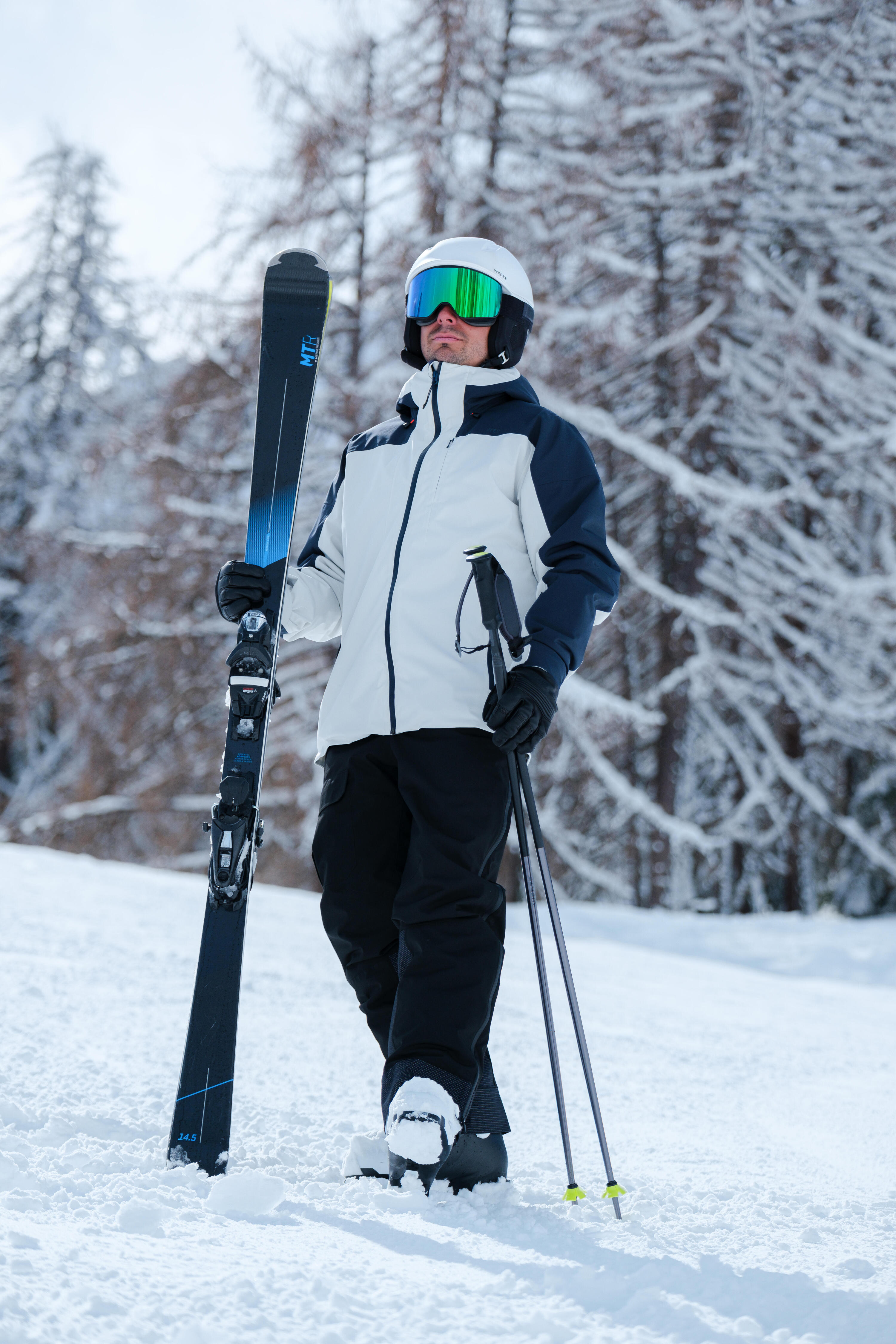 Máscara cilíndrica ski bom tempo intercambiável adulto/criança G 900 C HD preto 8/13