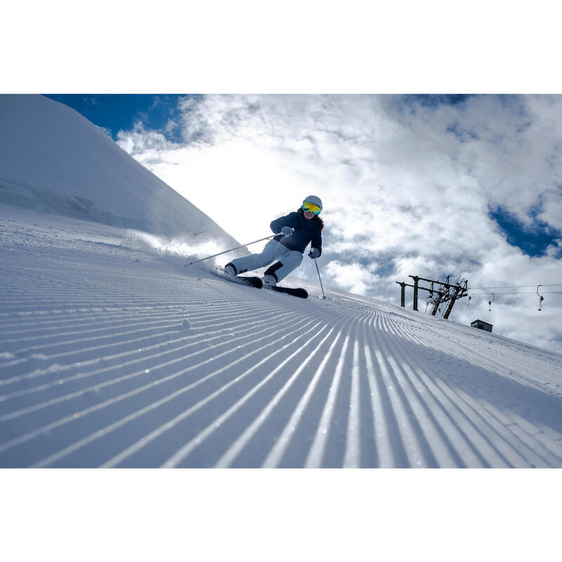 Pantalon călduros și confortabil schi și snowboard 100 Albastru Damă
