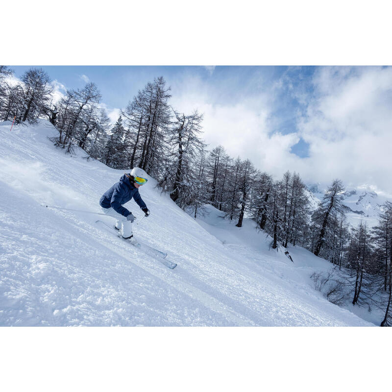 Pantalon călduros și confortabil schi și snowboard 100 Albastru Damă