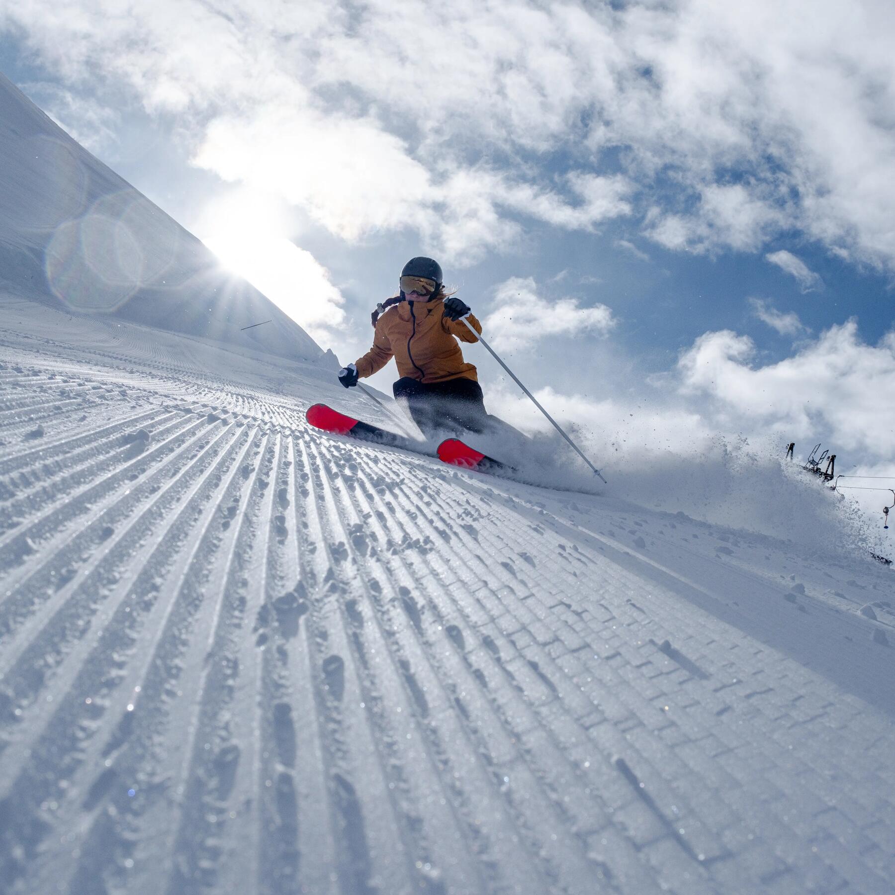 femme en train de faire du Ski alpin