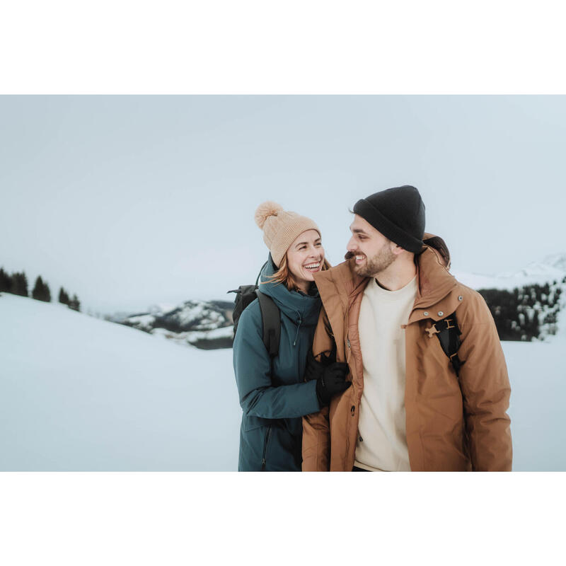 Parka de randonnée -10°C imperméable femme, NH500 vert