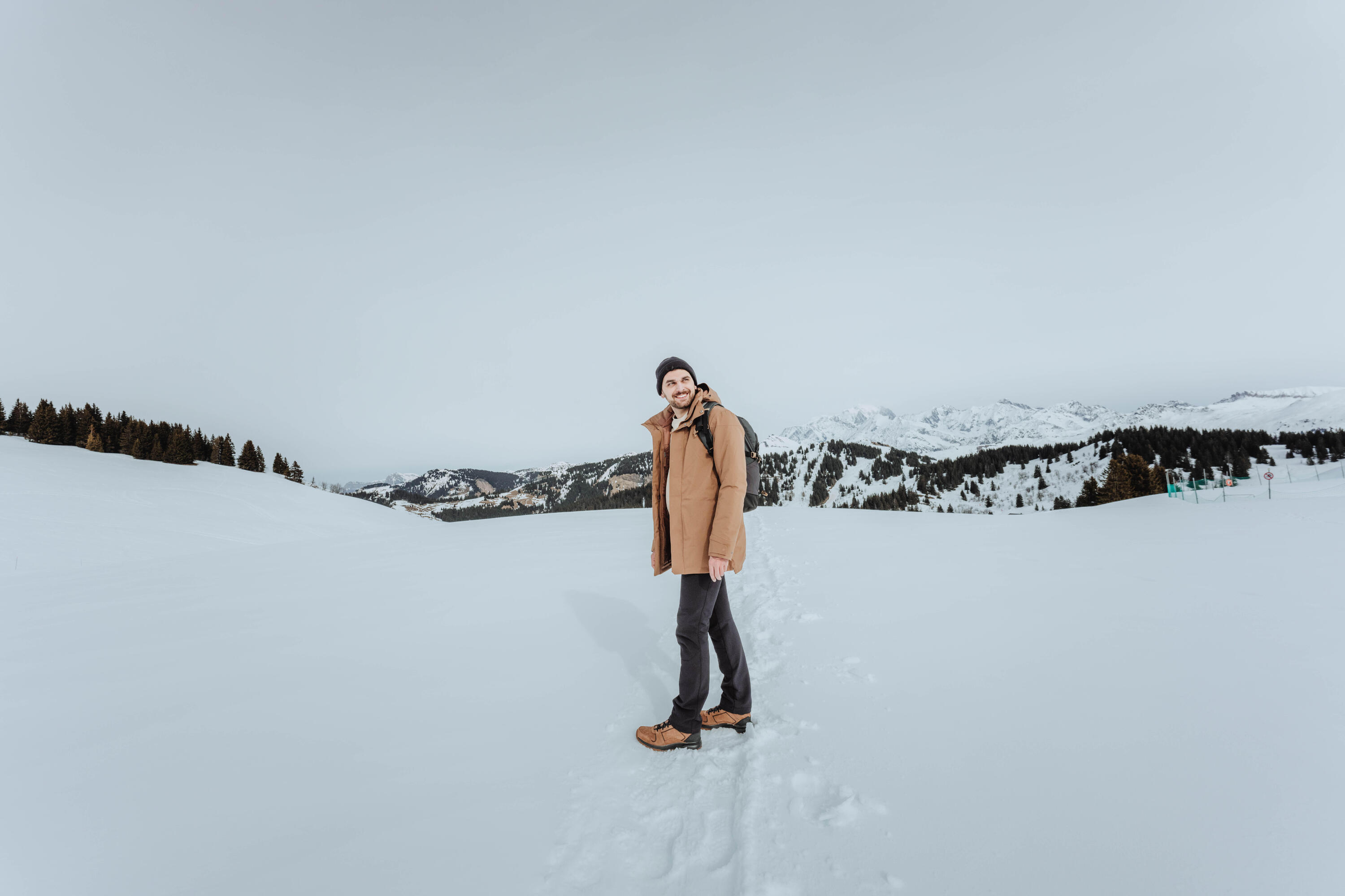 Wanderparka -10°C wasserdicht Herren, NH500 braun 14/21