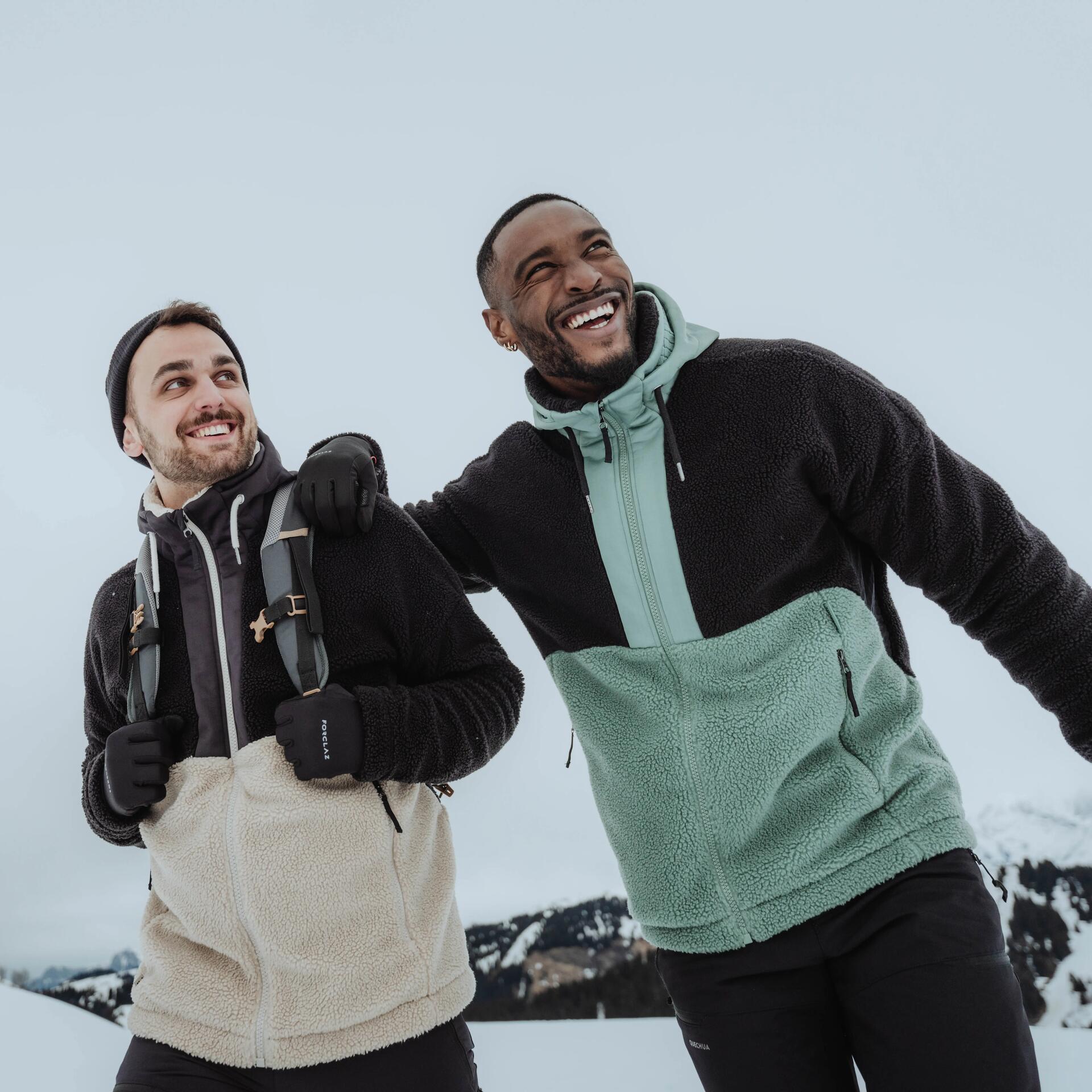 Première couches vêtement raquettes à neige