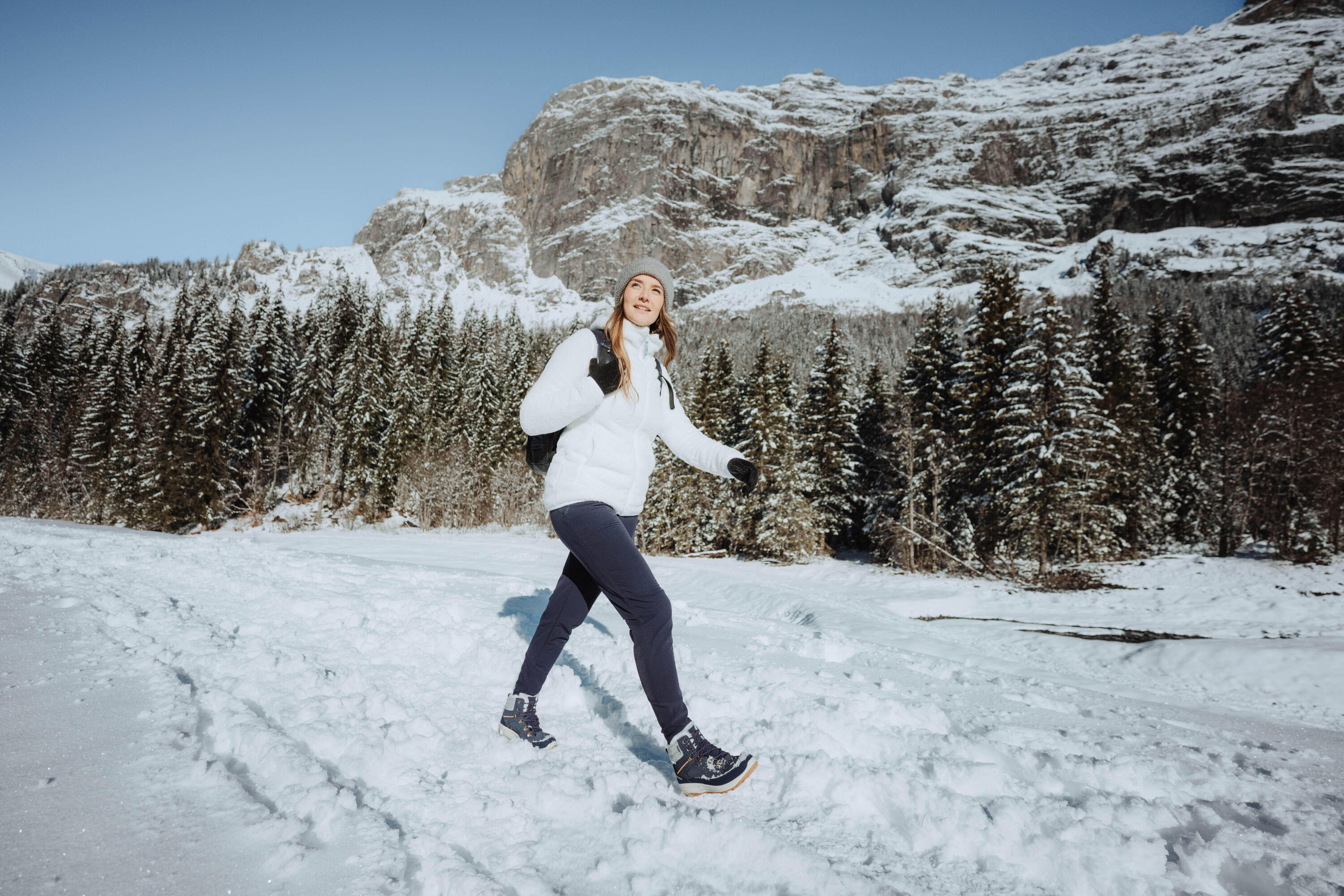 Women’s Warm and Water-Repellent Hiking Pants, NH 500 9/9