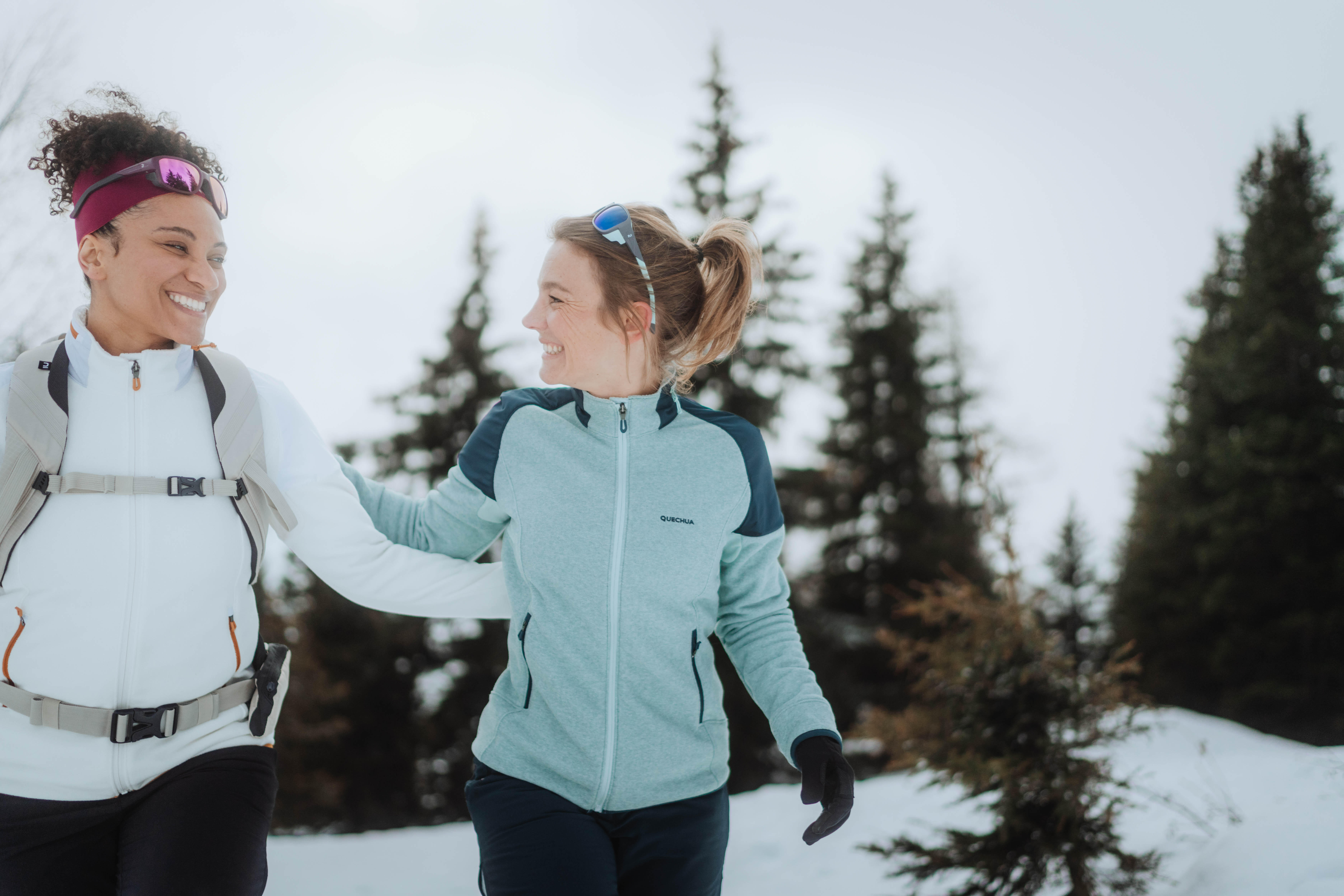 Veste de randonnée en polaire femme – SH 500 - QUECHUA
