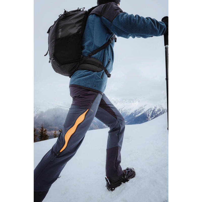 Pantaloni trekking uomo SH500 MOUNTAIN VENTIL grigi