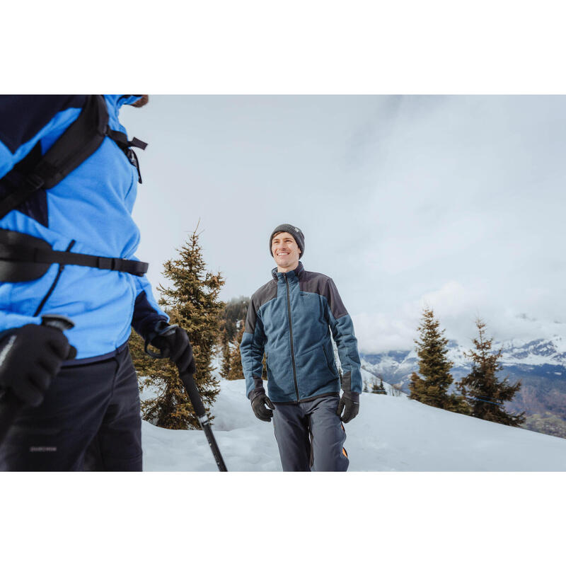 Erkek Sıcak Tutan Outdoor Polar Mont - Yeşil - MH500 Mountain