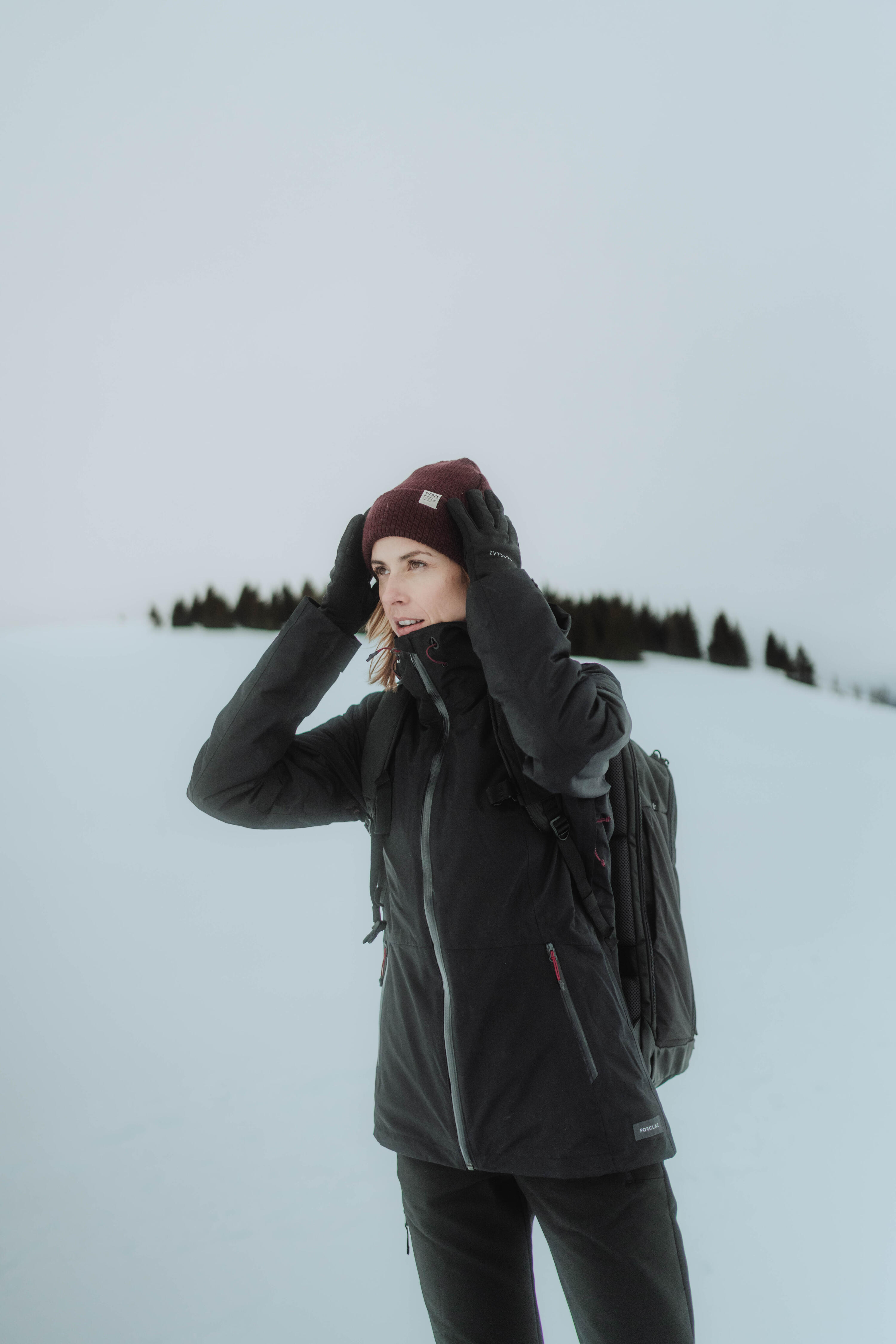 Dámská turistická bunda 3v1 -10 °C nepromokavá SH500 Mountain 48/48