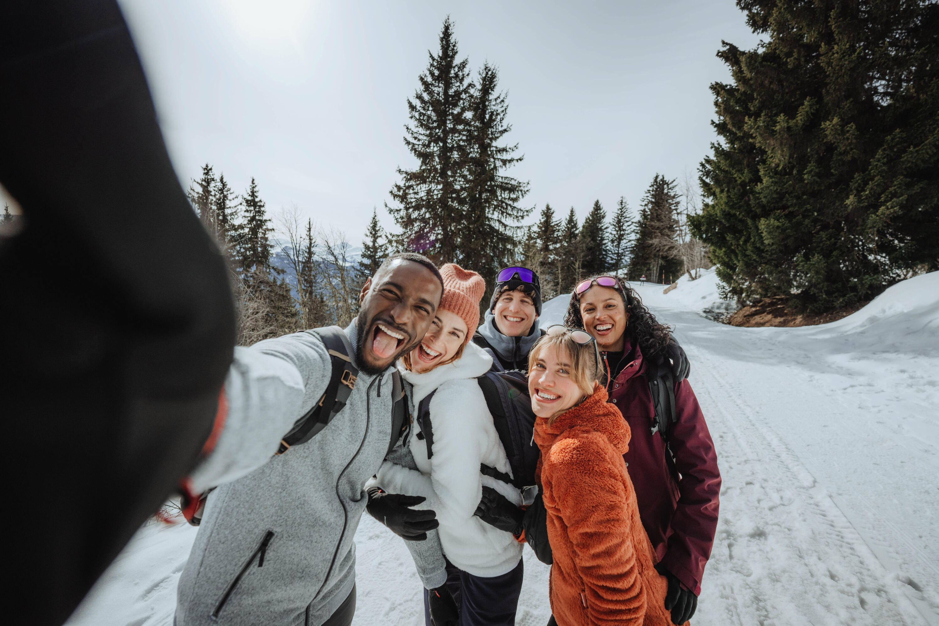 Polaire chaude de randonnée homme, NH100 gris 5/8