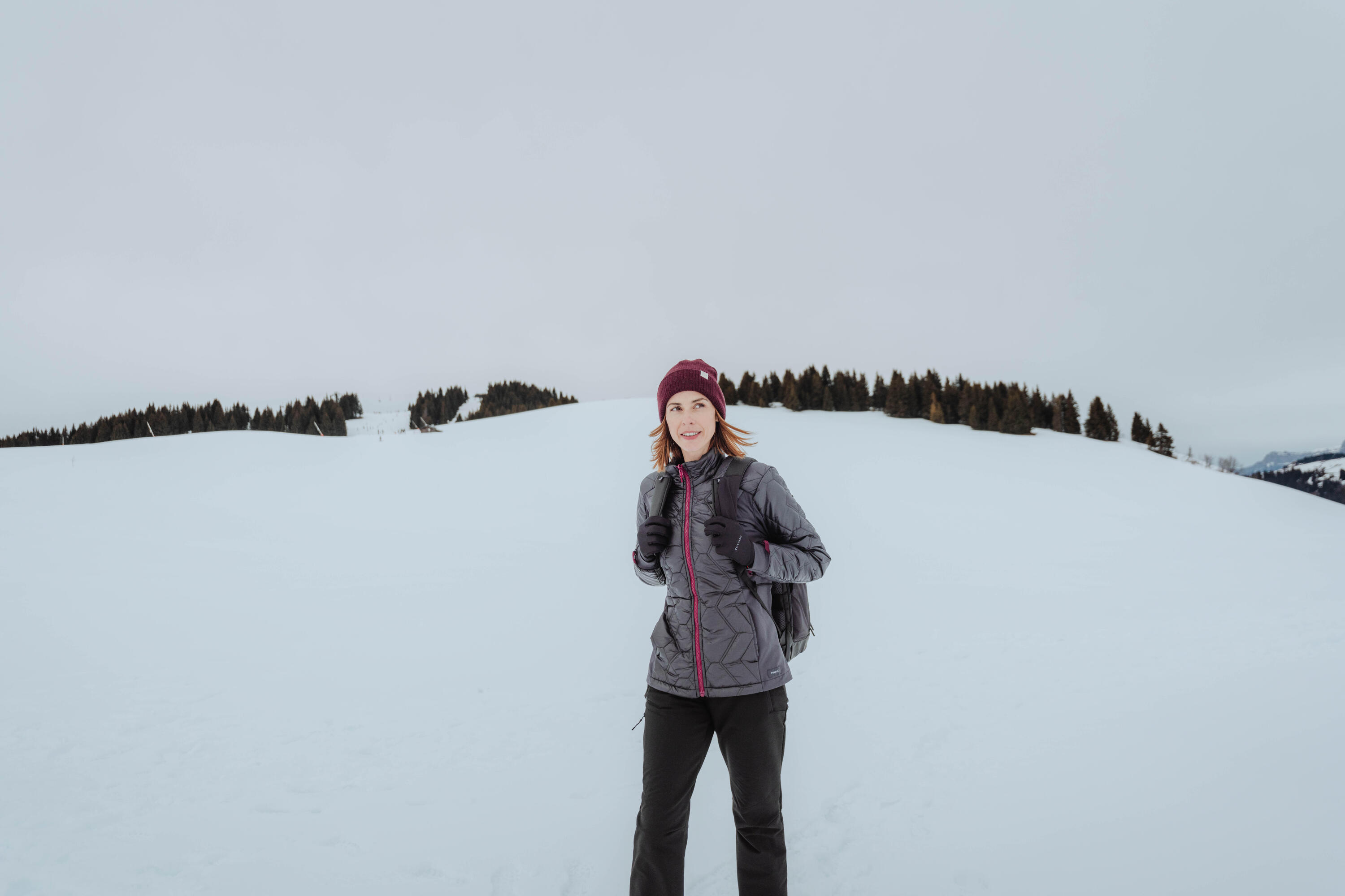 3-in-1-Jacke Damen bis -10 °C wasserdicht Wandern - SH500 Mountain 23/25