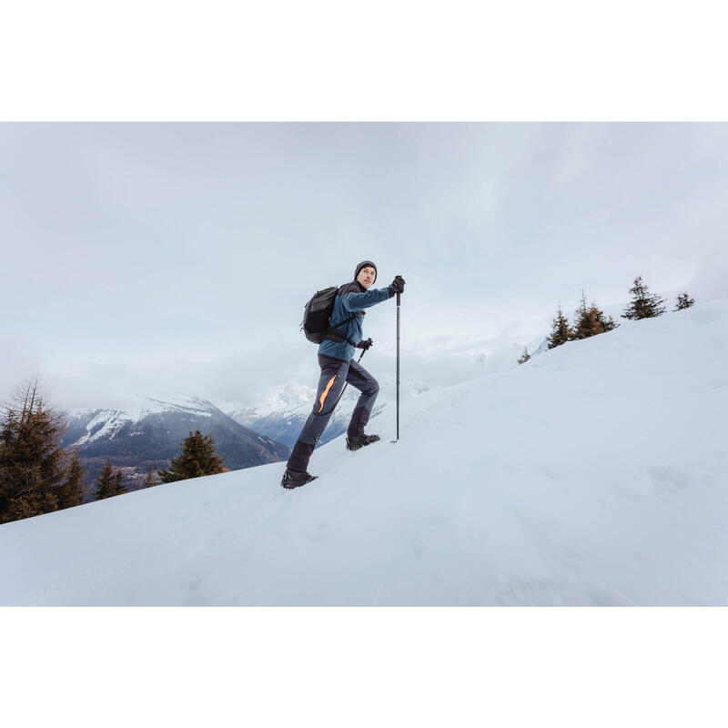 Pantalon Homme Randonnée Polaire - Taille élastique, Poches, Imperméable - Pour Trekking, Ski, Hiver