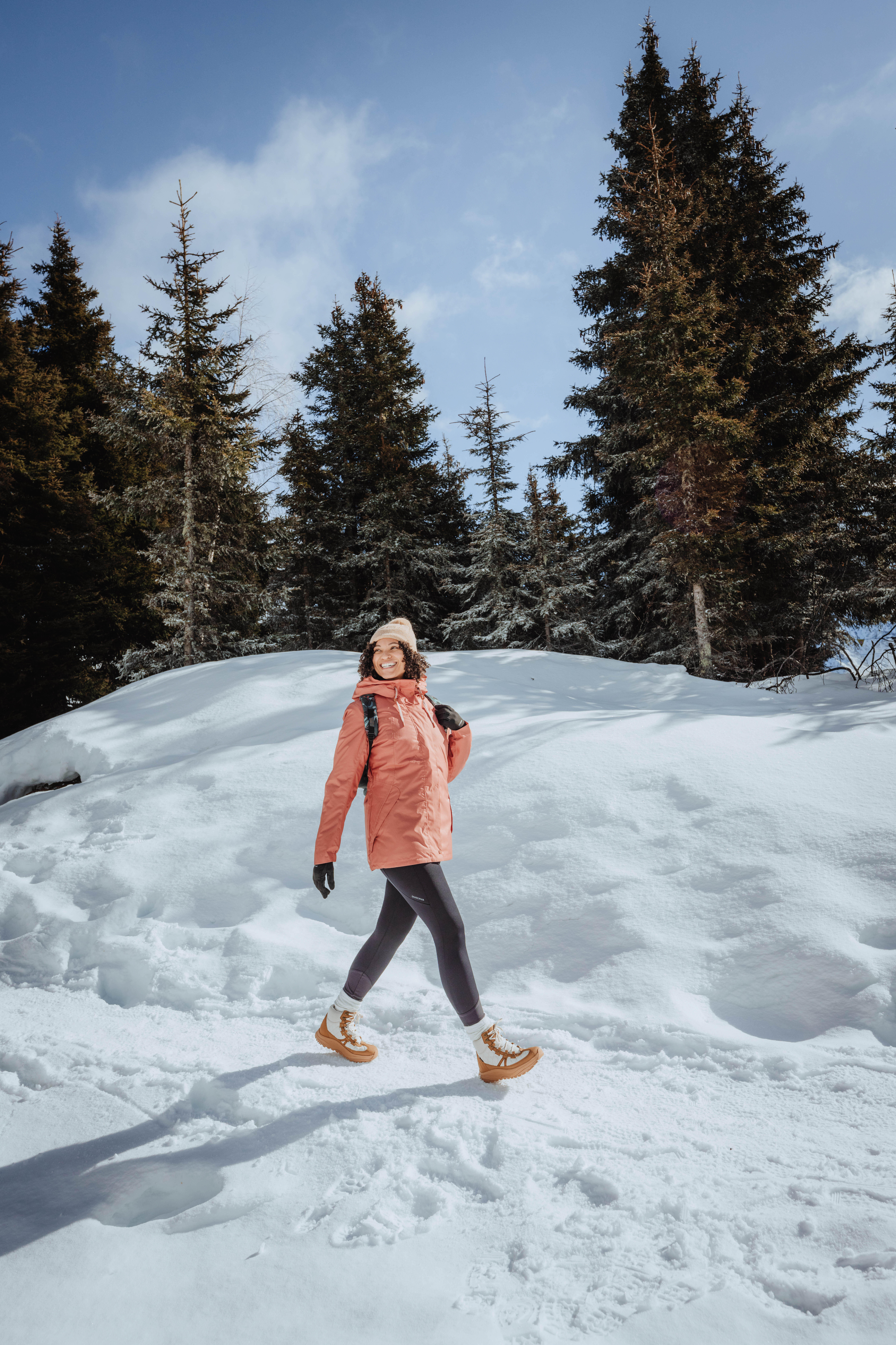 Pantalon chaud déperlant femme – SH 500 - QUECHUA