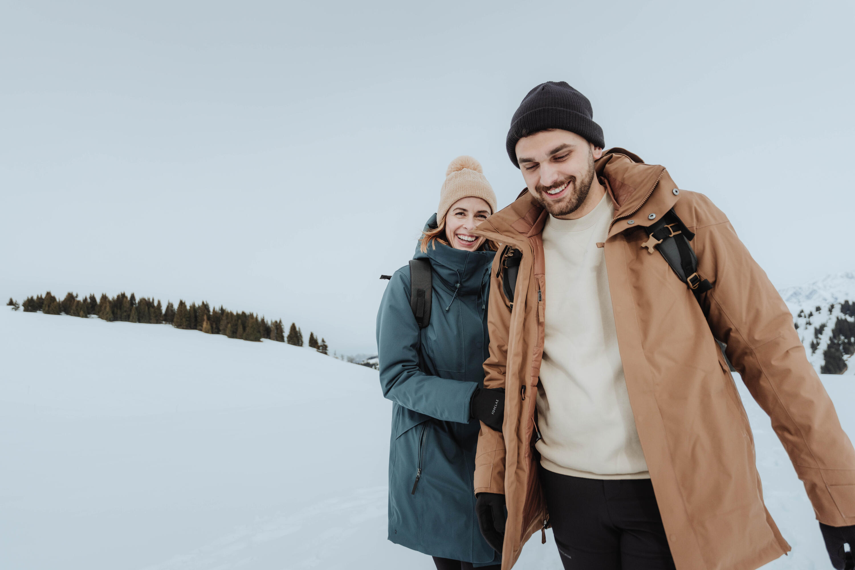 Wanderparka -10°C wasserdicht Herren, NH500 braun 21/21