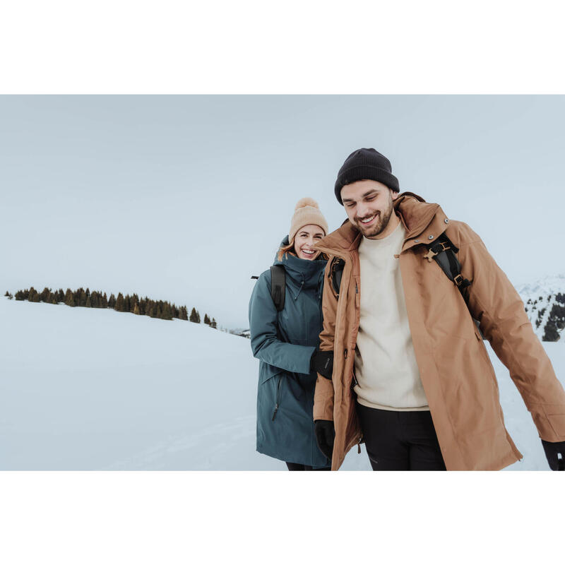 Parka de randonnée -10°C imperméable homme, NH500 marron