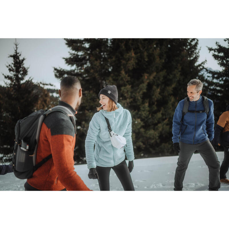 Polar Călduros Drumeție NH500 Turcoaz Damă