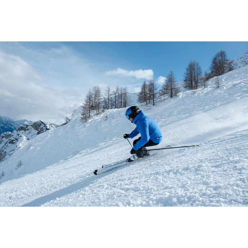 Geacă de schi și snowboard călduroasă și impermeabilă JKT 500 Albastru bărbați