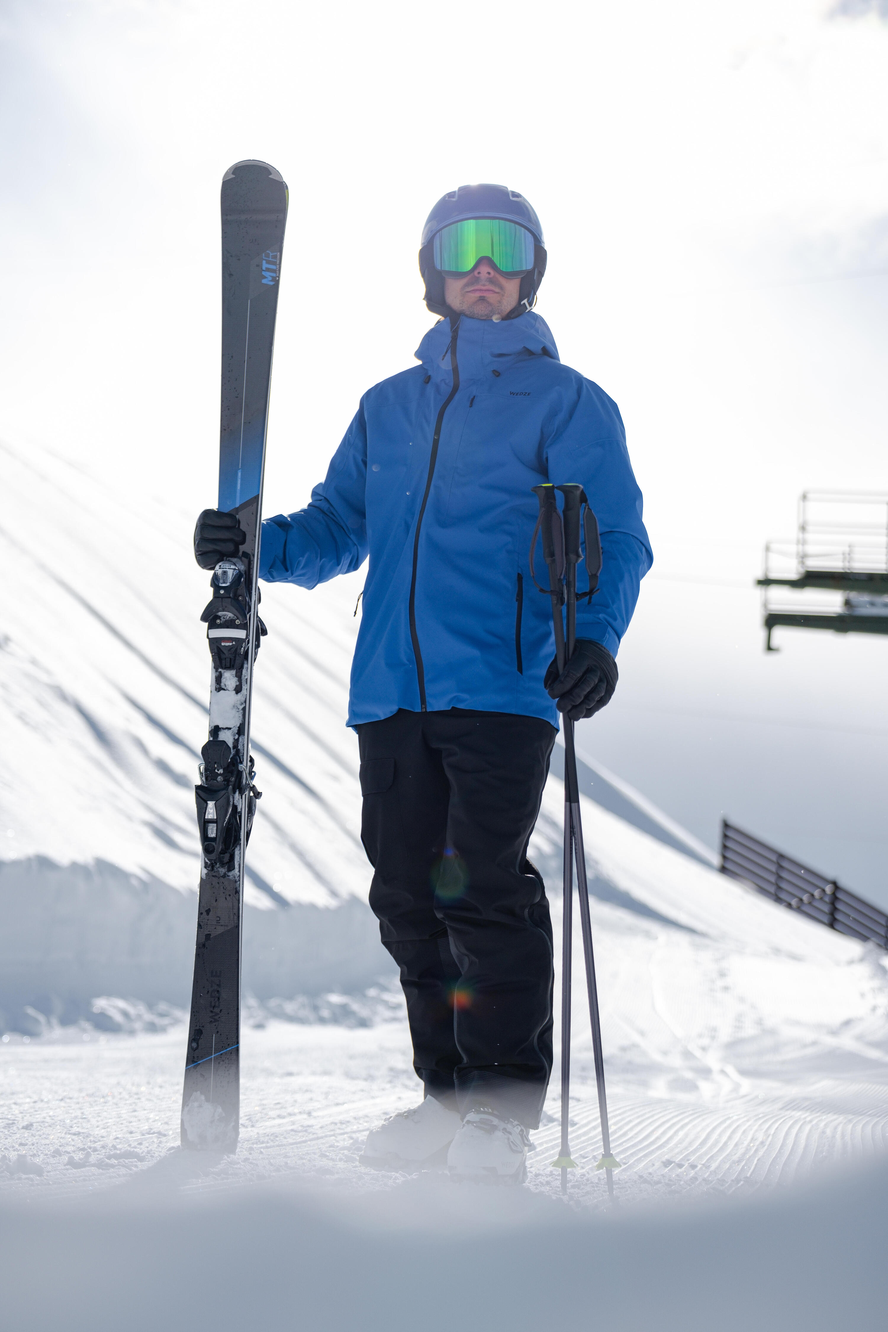 Giacca sci uomo 500 azzurra 12/13
