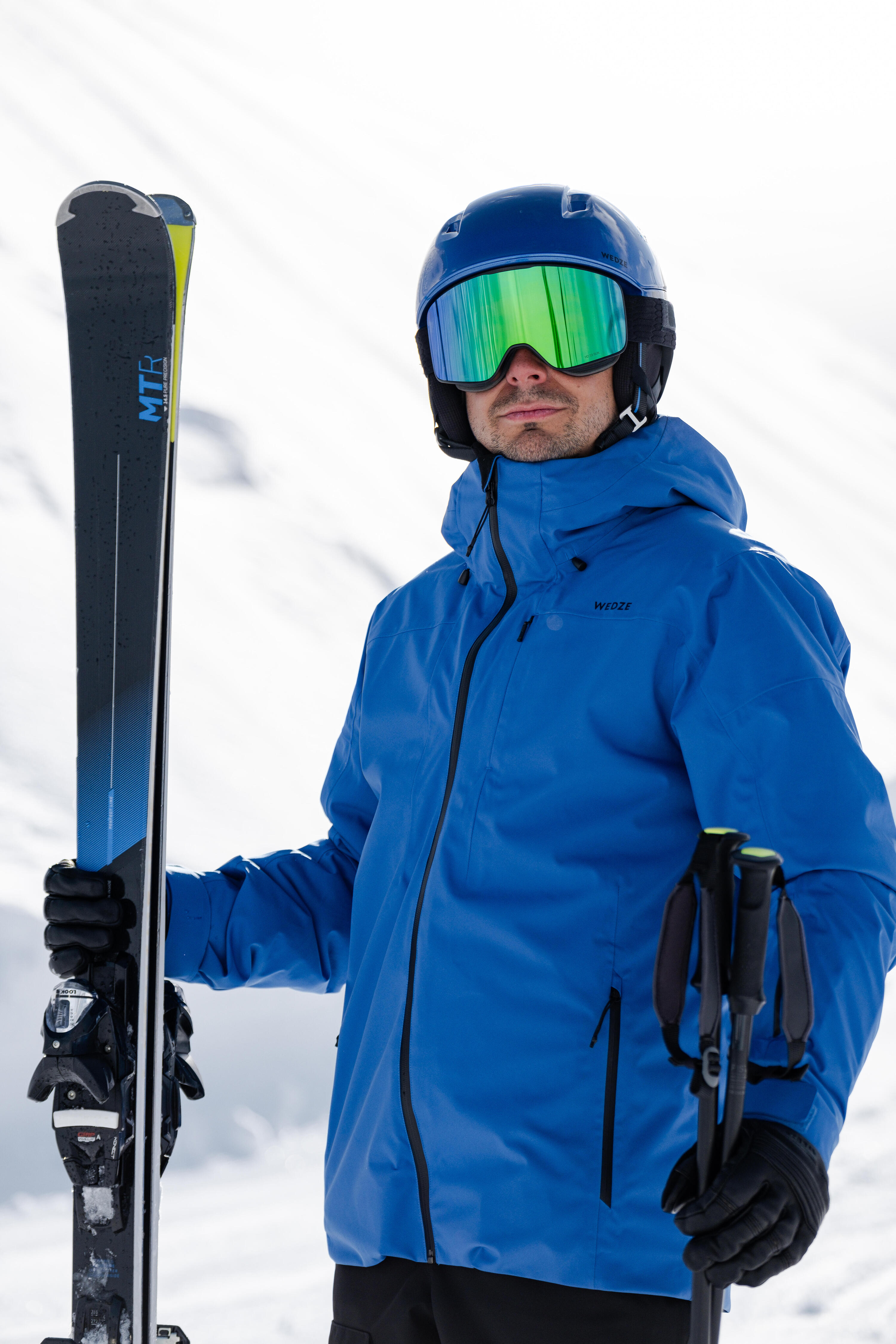Giacca sci uomo 500 azzurra 8/13
