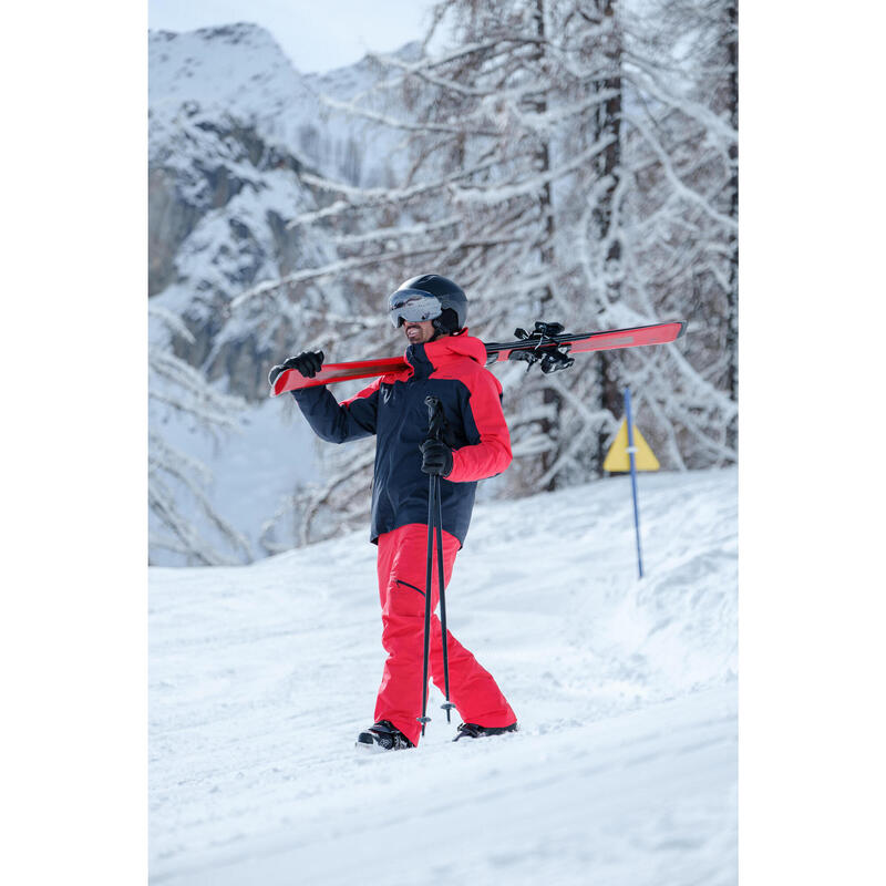 Pantalon de ski et snowboard très chaud et respirant  homme, 500 rouge